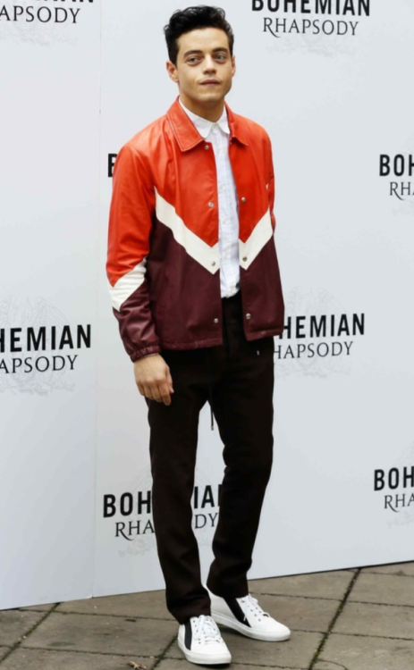 theblacktie:WHO: Rami MalekWHAT: A Valentino jacket, All...