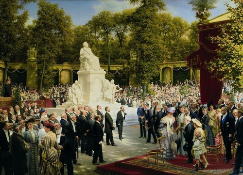 Anton von Werner Enthüllung des Richard-Wagner-Denkmals im Tiergarten german art