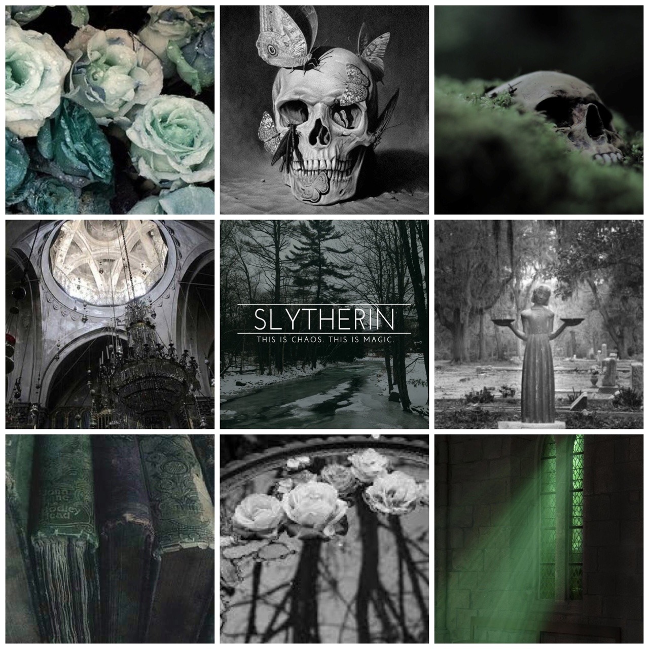 Requests: Closed for inbox cleaning — Gothic slytherin moodboard