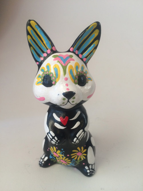 ainawgsd:Sugar Skull Animal Figurines