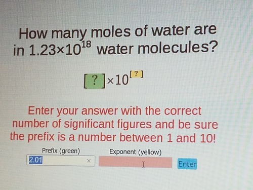 Do you know the exponent? I’m about to give up on this class...