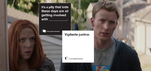 ssoulpunks:steve rogers + cards against humanity (insp.)