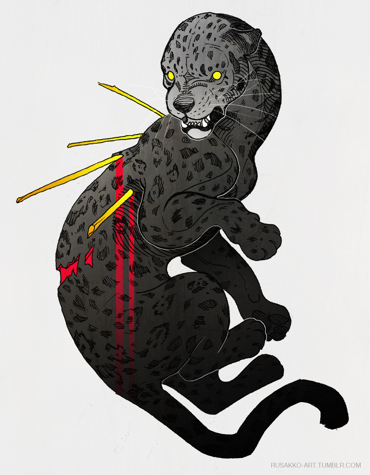 Леопард и Ягуар арт