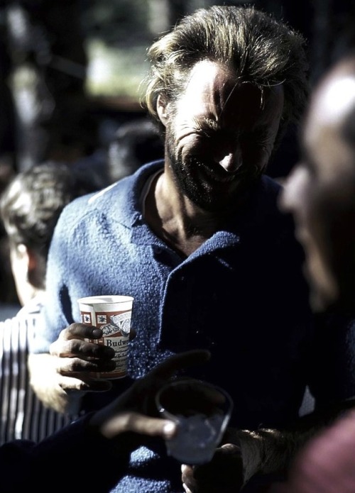 clinteastwoodfan:Clint Eastwood enjoys a laugh and some...