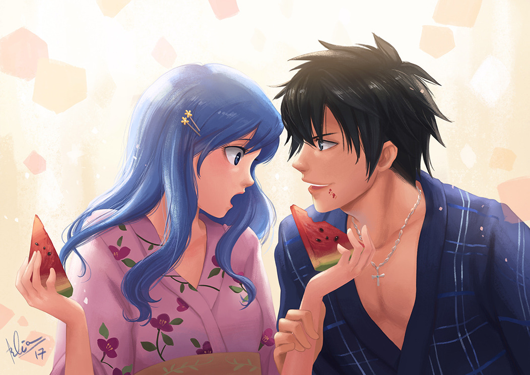 Felia's Art - Here's a Gruvia fanart to celebrate Fairy.