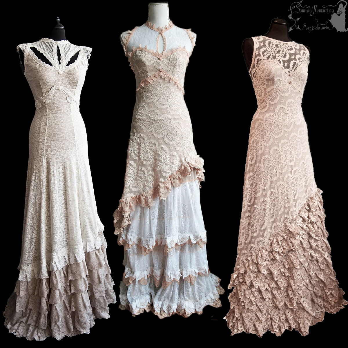 Somnia Romantica Mini Wedding Dress With Attached Overskirt