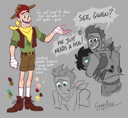 grey-aria:Some doodles to get accustomed to these characters!...