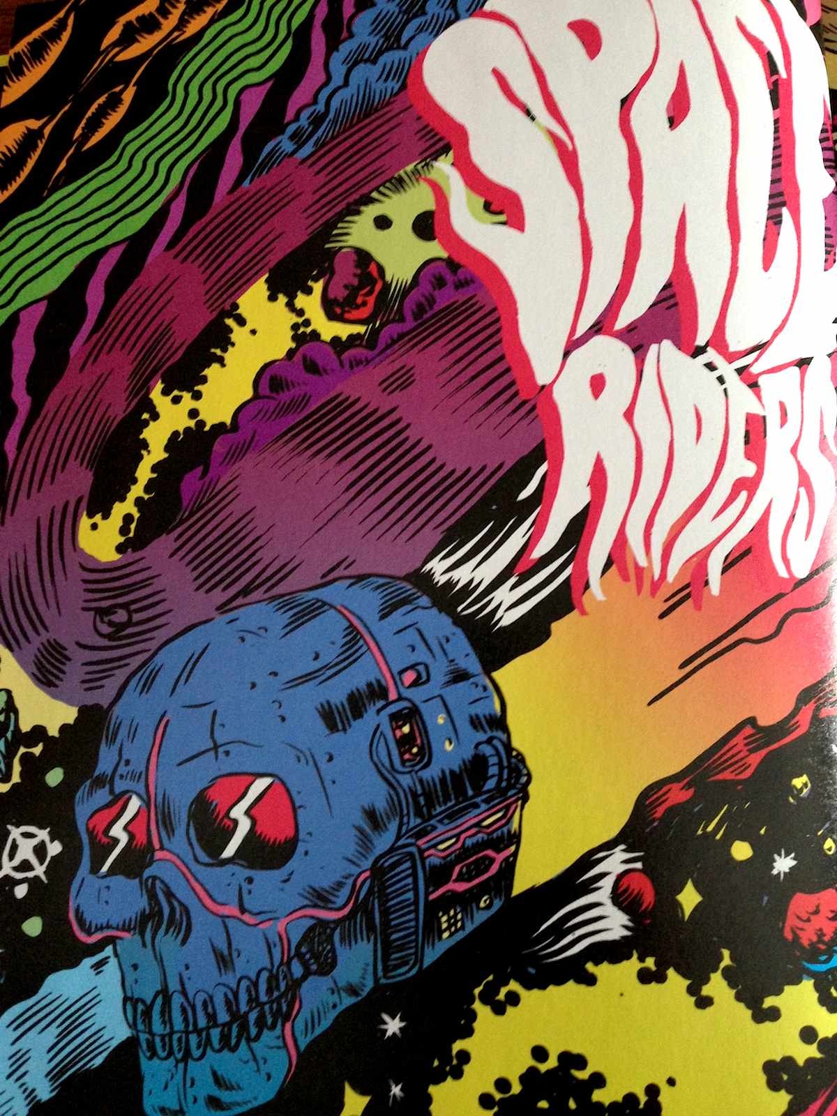 Psychedelic art inspired by 1960s Jack Kirby,...