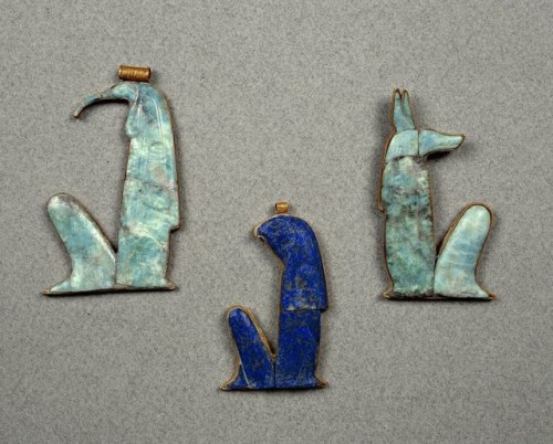 egypt-museum:Tutankhamun’s AmuletsAmulets representing...