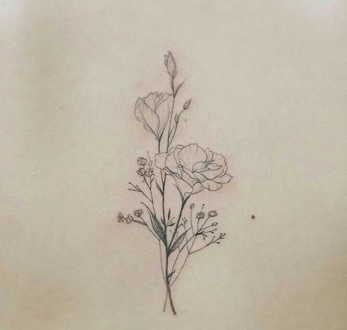 flower tattoo on Tumblr