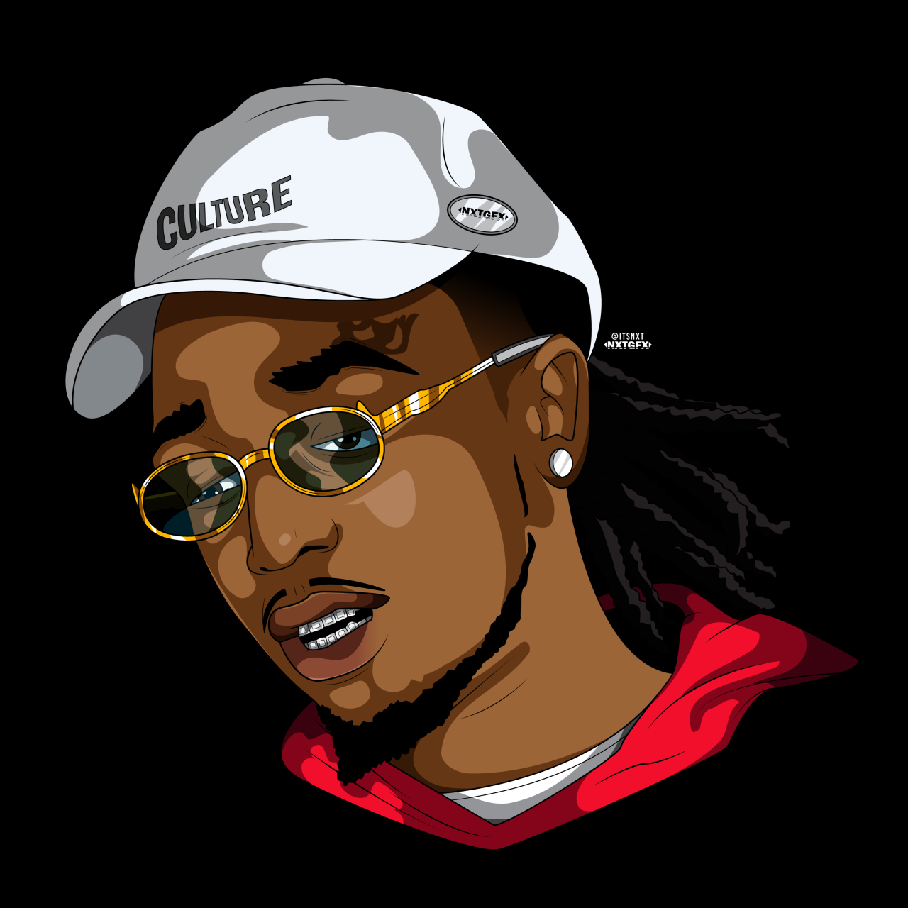 nxtgfx: C U L T U R E 1/3 Quavo | Art by @nxtgfx - NXT