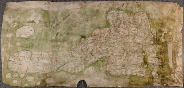 Gough Map of Britain, c. 1360 CE. This is...