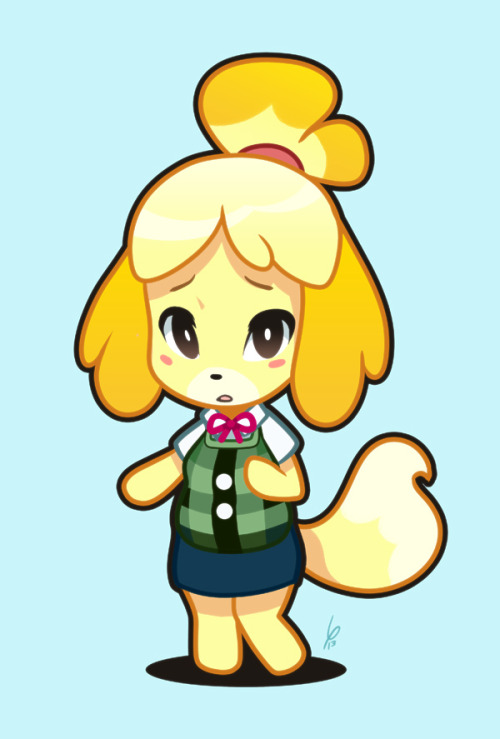 A little drawing of Isabelle from Animal Crossing... - Louistrations