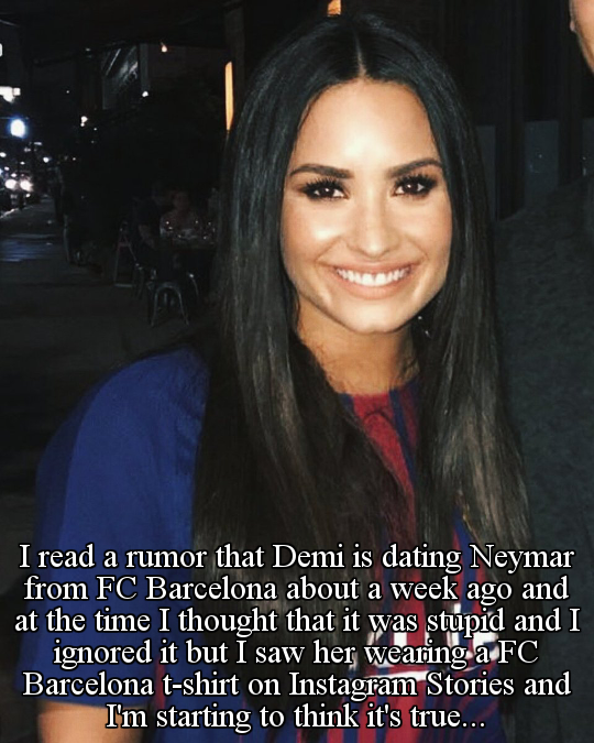 Demi lovato is dating neymar