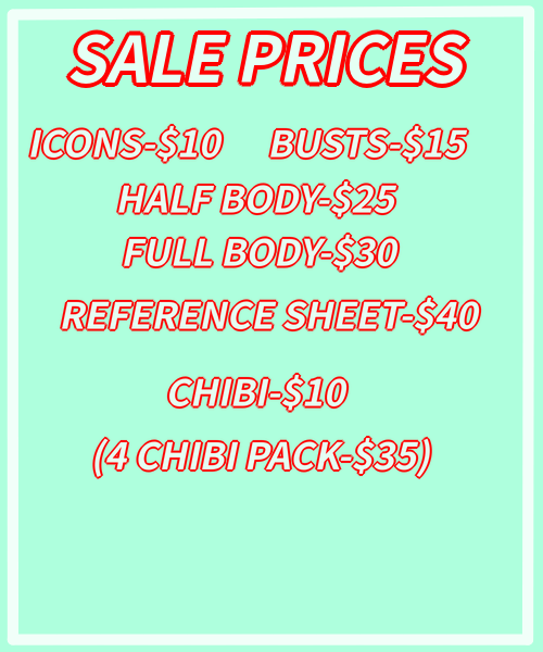 an-actual-lion:I’m Halfing all my Commission Prices from...