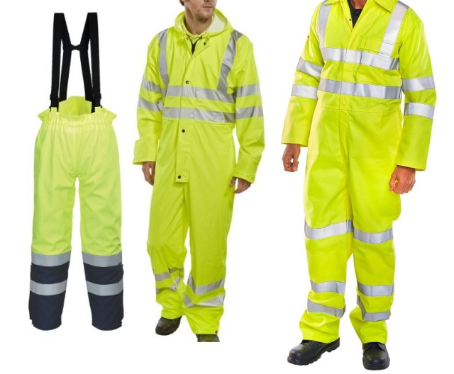 Hi Vis Waterproof Overalls