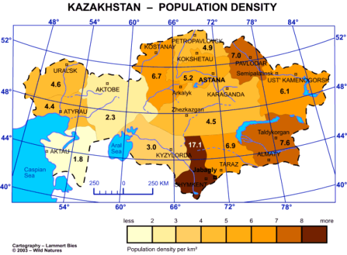 Kazakhstan Population Density Map Maps On The Web   Tumblr NbwhzfJWsW1rasnq9o1 500 