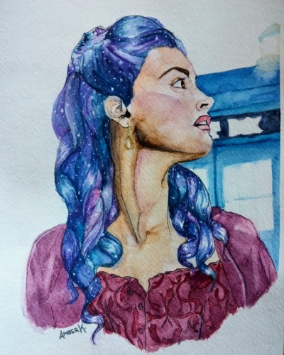 Watercolor Tardis Tumblr