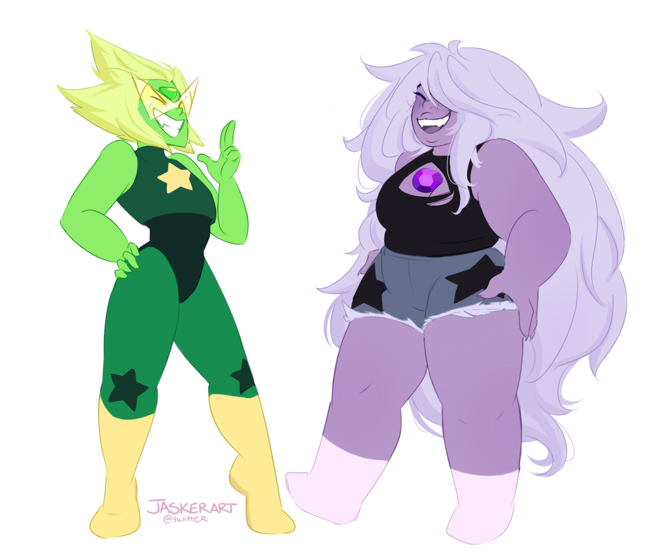 FINALLY, all the original gems are back together again!!!! AND with amazing new looks!! AHHH i’m so happy i can draw them all together ;♡;