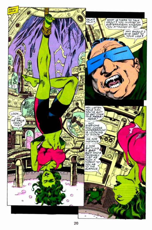 She-Hulk is captured by Mole Man. - Sensational...