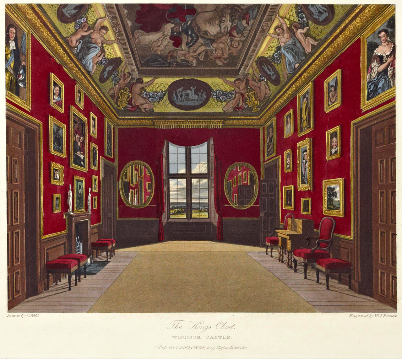Archi Maps Inside The King S Closet Windsor Castle