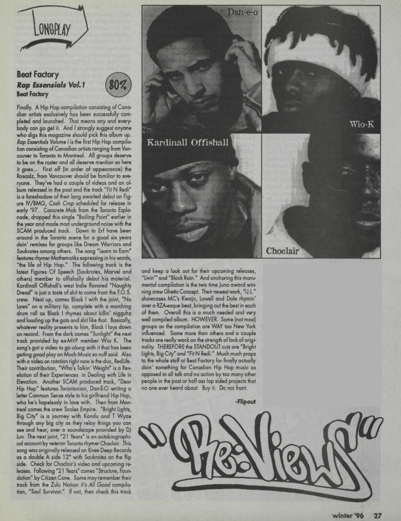HipHop-TheGoldenEra: Beat Factory Rap Essentials Volume 1 - 1996