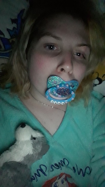 Daddy got me a paci for my birthday