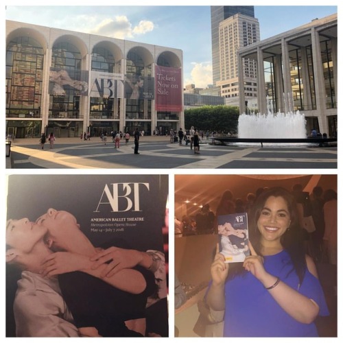 Oh, to see your first @ballet at The @metopera . Loved tonight....