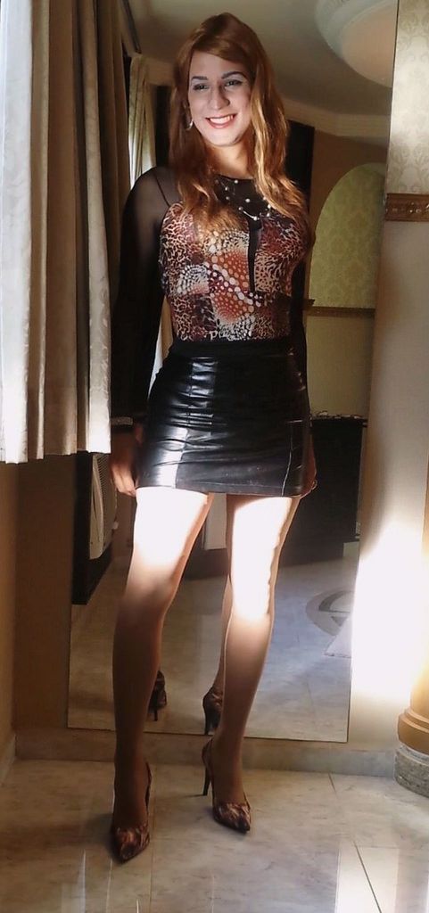 First time miniskirt tgirl