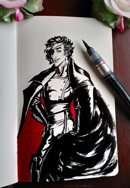 nattravn-art:Inktober day 3: Julian Devorak His smile gets...