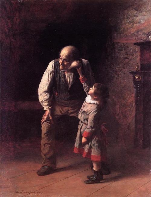 artist-johnson:What the Shell Says, Eastman Johnson