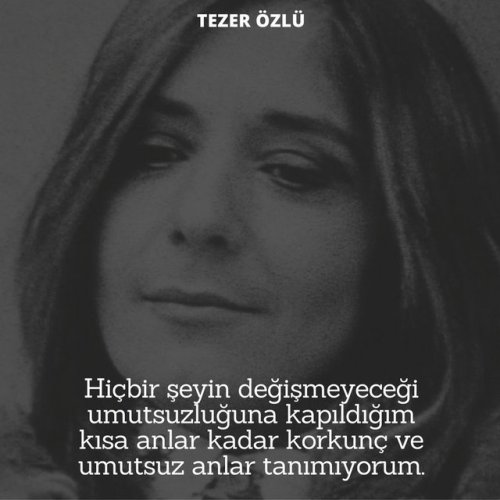 okuryazarlar:İyi ki doğdun Tezer Özlü!Türk edebiyatının...