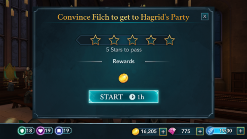 Honestly, needing an hour to convince Filch to go to a party is...