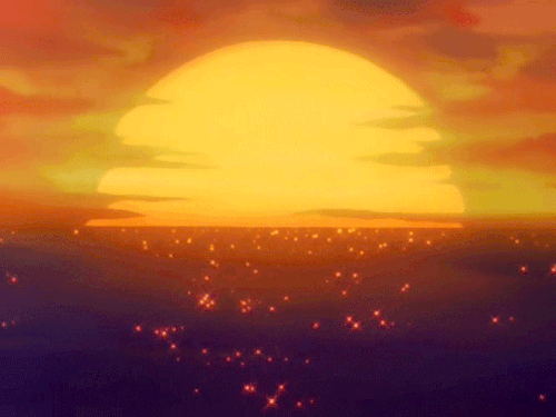 sunset anime gif | Tumblr