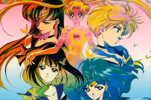 dangerousperfectionparadise:Outer Senshi with Sailor Moon