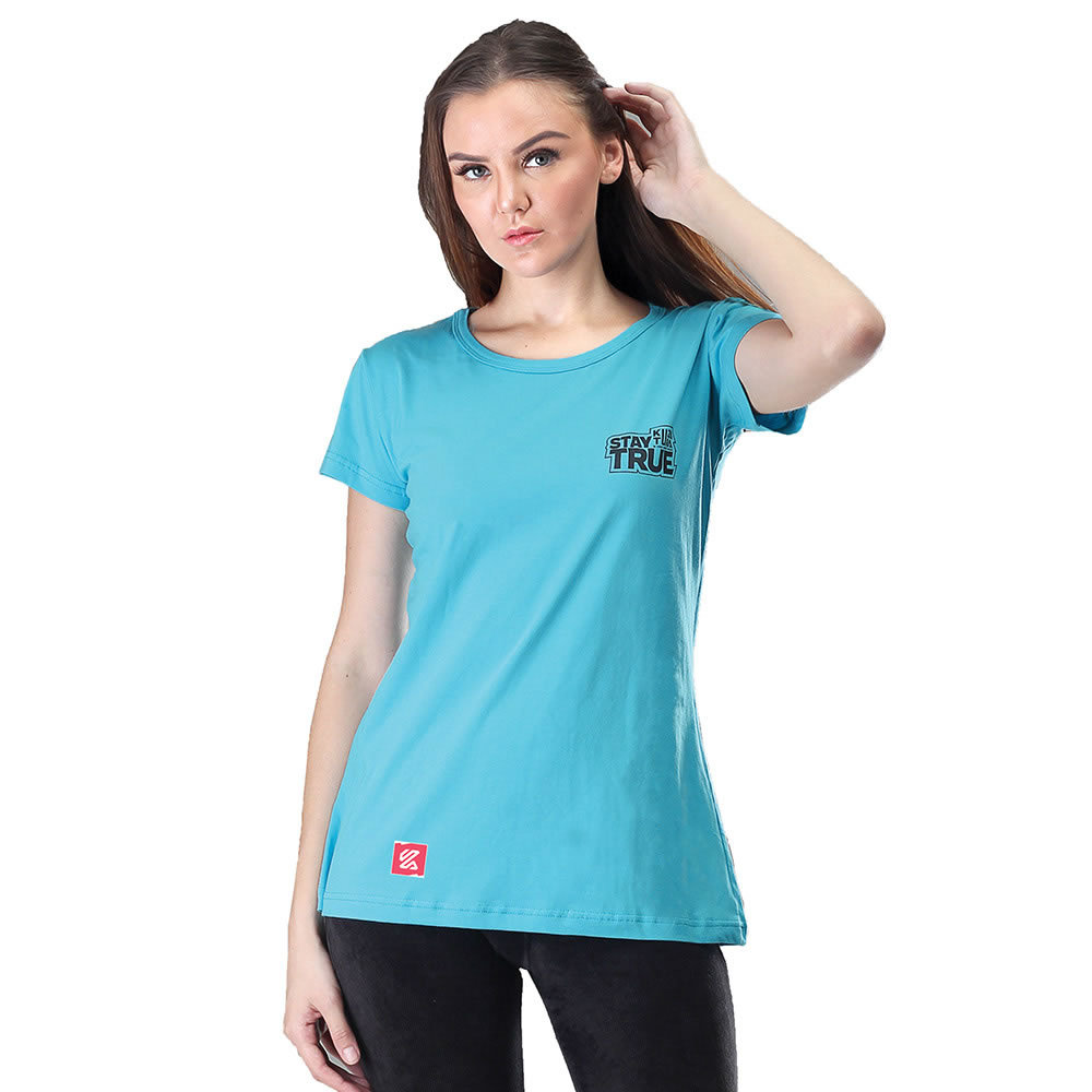 zulzol  Kaos  wanita  KRO 235 cotton combed biru L XL  