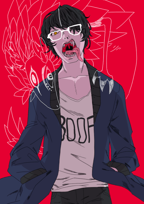 BOOF gif gif art art gifart illustration illustrations teeth werewolf body horror?? uh artists on tumblr its Forrest the werewolf he& 039;s...not really that edgy he& 039;s always sleepy aesthetic i guess