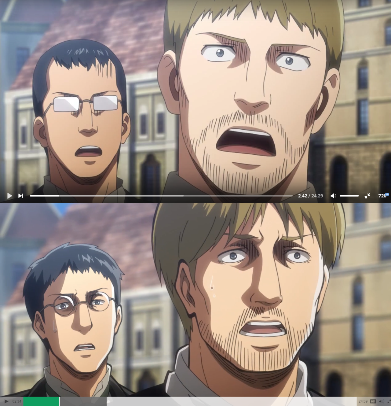 - Attack on Titan TV-series vs Blu-ray. 