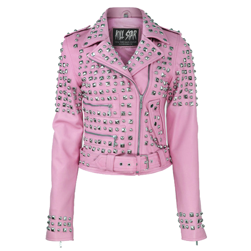 pink leather jacket on Tumblr