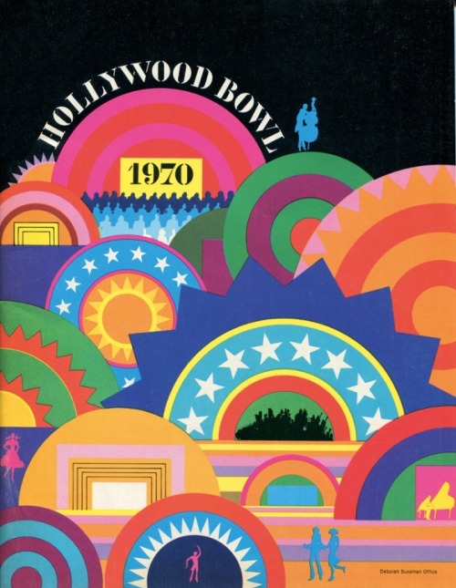 julialukedesign:Deborah Sussman. Hollywood Bowl Program, 1970 