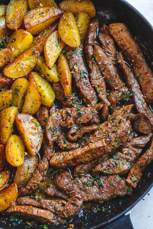 finedining:Garlic Butter Steak & Potatoes...