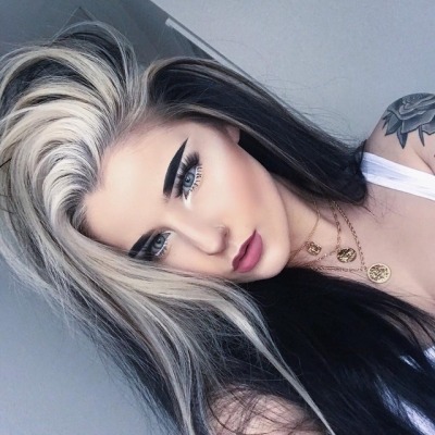 Blonde Hair Black Lipstick Tumblr