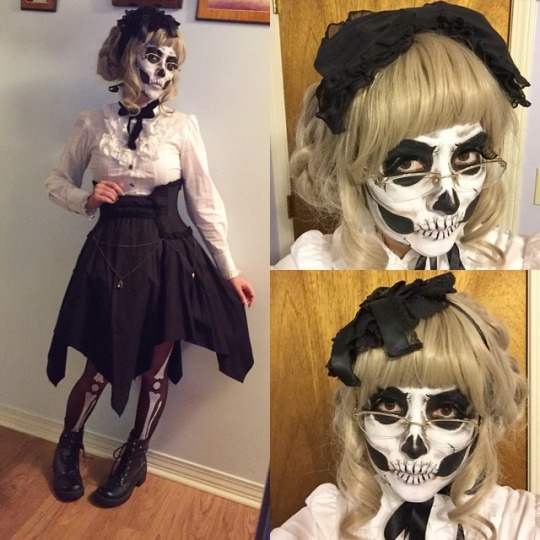  skull makeup on Tumblr
