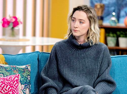 xsaoirseronan:Saoirse Ronan in ‘This Morning’ TV show, London,...