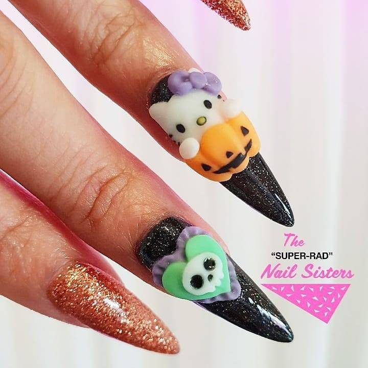 The Super Rad Nail Sisters Melbourne Nail Art Halloween Cuteness