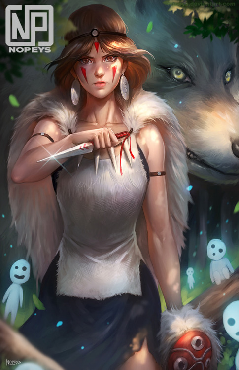 nopeys:Princess Mononoke fanart :)