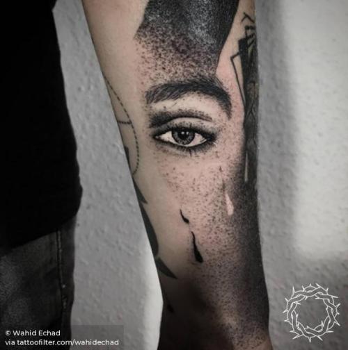 By Wahid Echad, done at 19:28 Tattoo Club, Berlin.... small;good luck;anatomy;eye;facebook;blackwork;forearm;twitter;wahidechad;other;illustrative