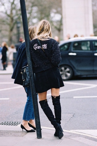thigh high boots tumblr outfit