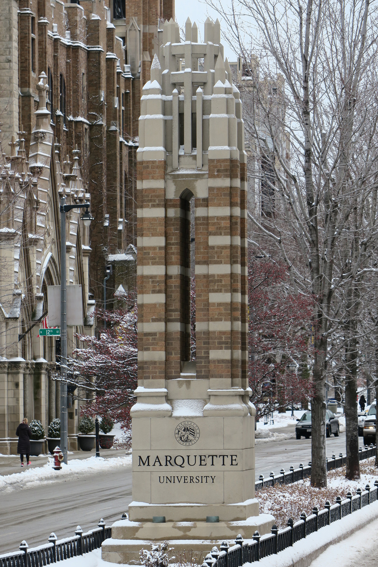 Winter at Marquette University postmarq Postcards from Marquette