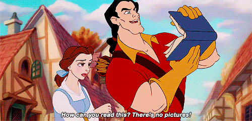 Image result for beauty and the beast how can you read this